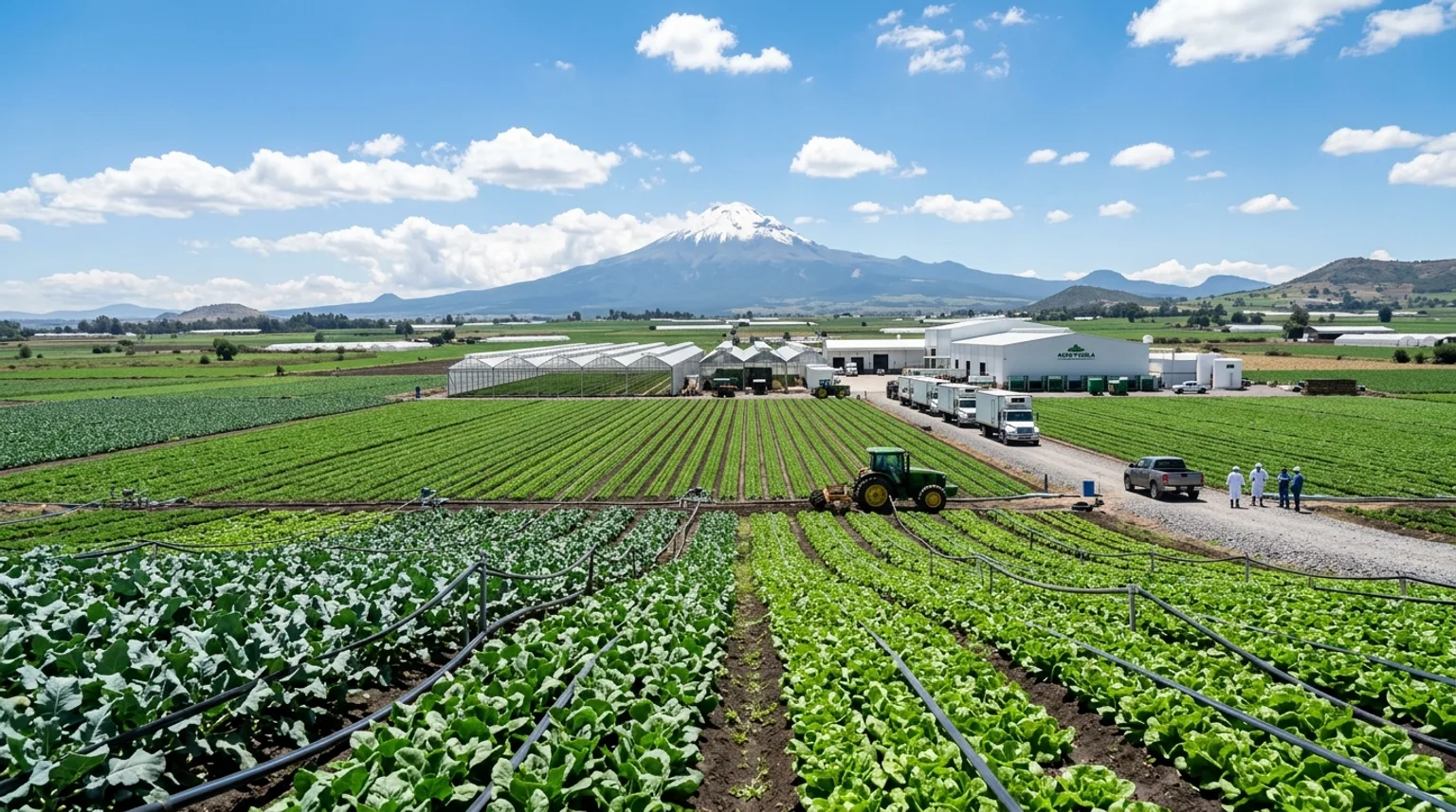 Operación agrícola y producción del campo en Puebla